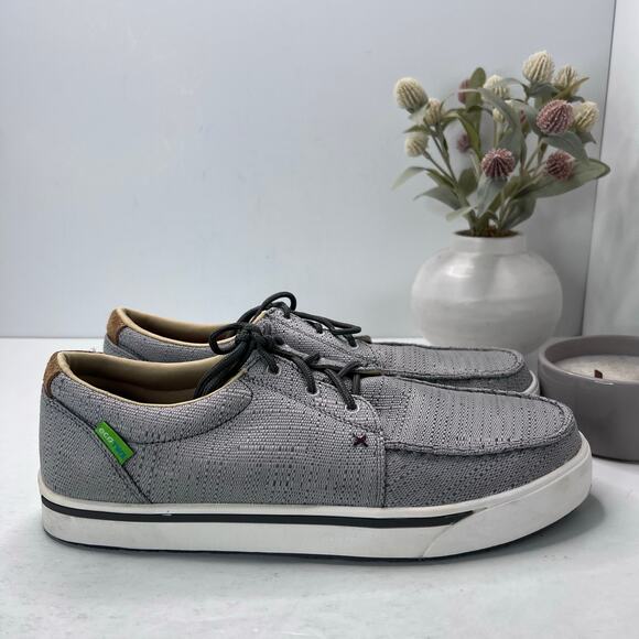 Twisted X Work Kicks ecoTWX Composite Toe Sneaker MCAN003 Gray Men's 12 M NWOB